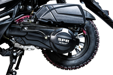 Скутер SPRMOTORS SPORT FS+ Чёрный T6-50C