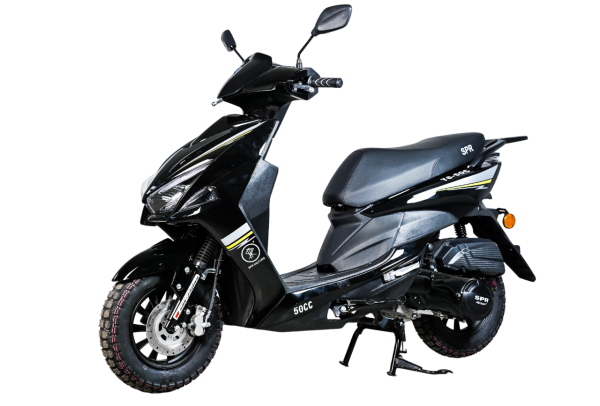 Скутер SPRMOTORS SPORT FS+ Чёрный T6-50C
