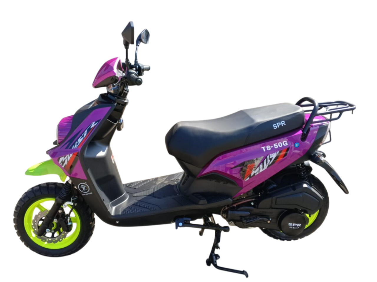 Скутер SPRMOTORS Zoom-10 фиолетовый T8-50G