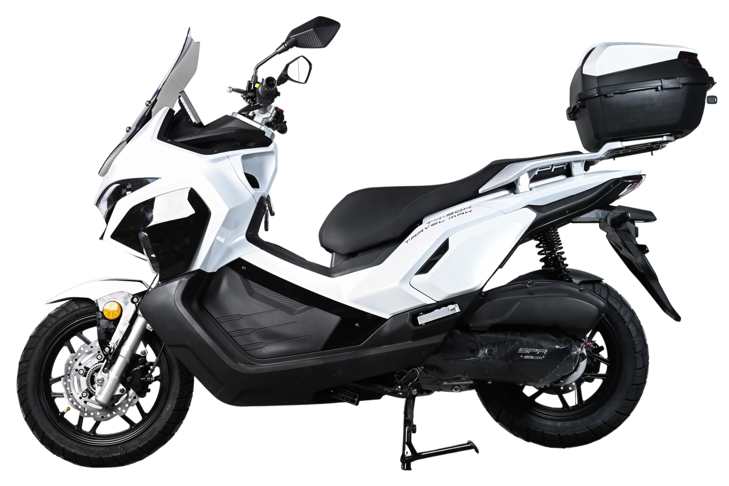 Скутер SPRMOTORS TRAVEL MAX белый EFI T4-50H (с кофром)