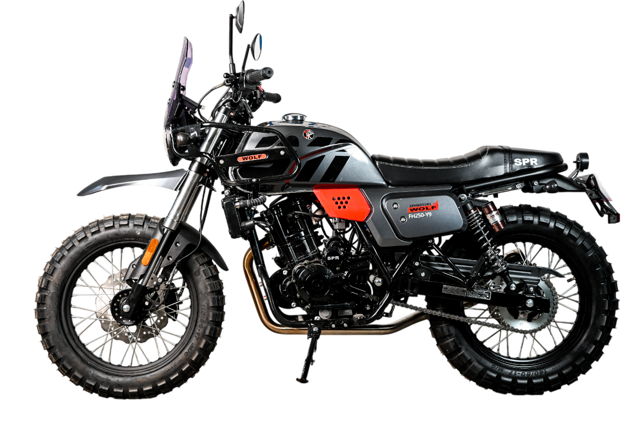 Мотоцикл SPRMOTORS Wolf 300 WC серый